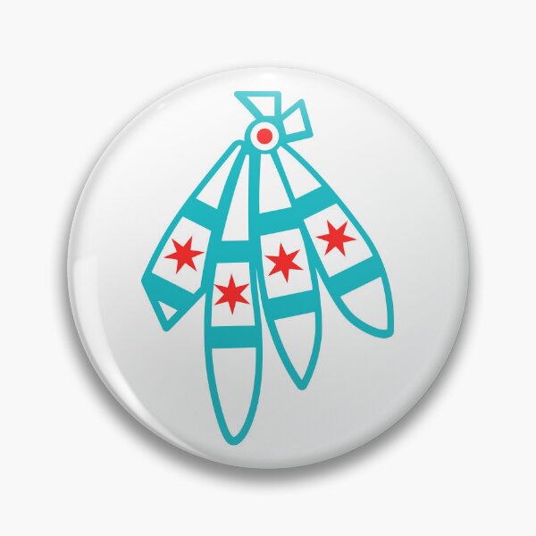 Item preview, Chicago Flag Feathers designed and sold by ZamboniZingers.
