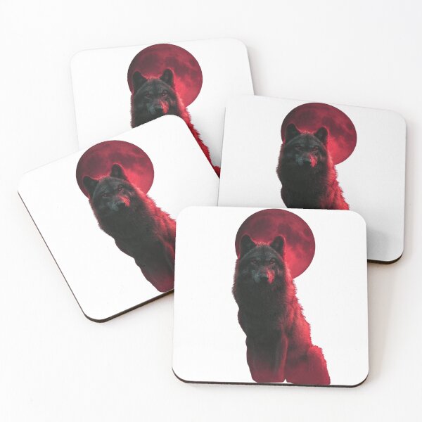 Item preview, Blood Moon Black Wolf- Dark Mystic Silhouette  designed and sold by LC&LCPlatform.