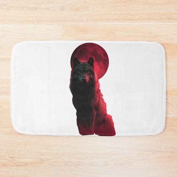 Item preview, Blood Moon Black Wolf- Dark Mystic Silhouette  designed and sold by LC&LCPlatform.