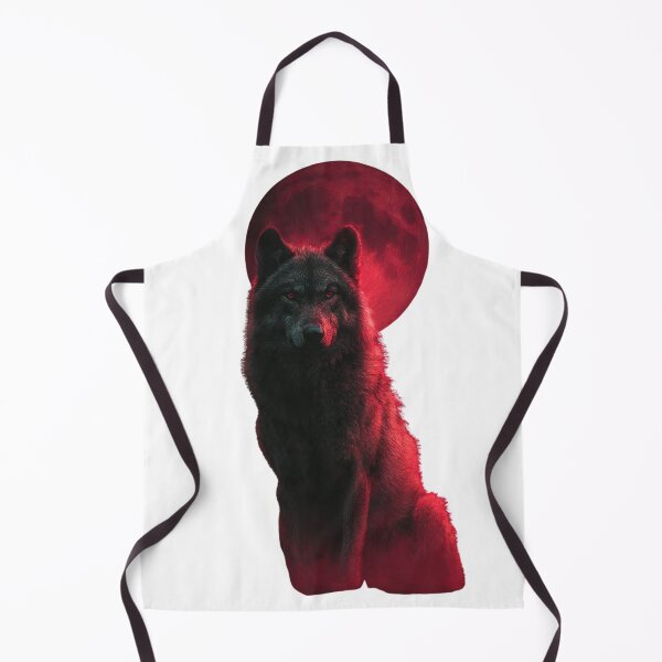 Item preview, Blood Moon Black Wolf- Dark Mystic Silhouette designed and sold by LC&LCPlatform.