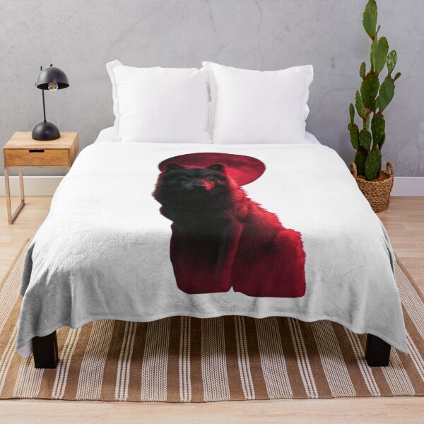 Item preview, Blood Moon Black Wolf- Dark Mystic Silhouette designed and sold by LC&LCPlatform.