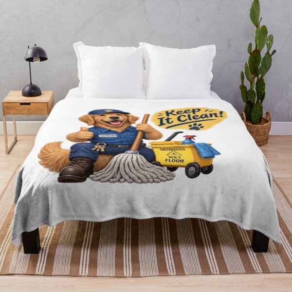 Item preview, Custodian Dog Keep it Clean 1A designed and sold by CrumbBumStudio.