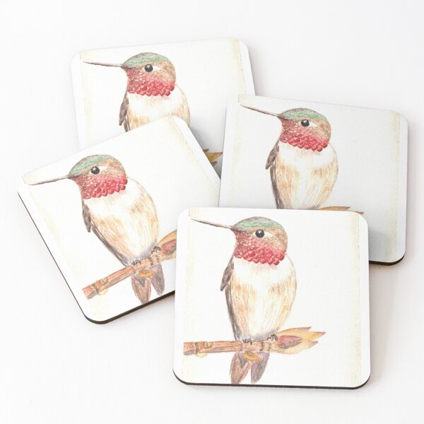 Item preview, Rufous Hummingbird watching over his terrain designed and sold by By Keka.