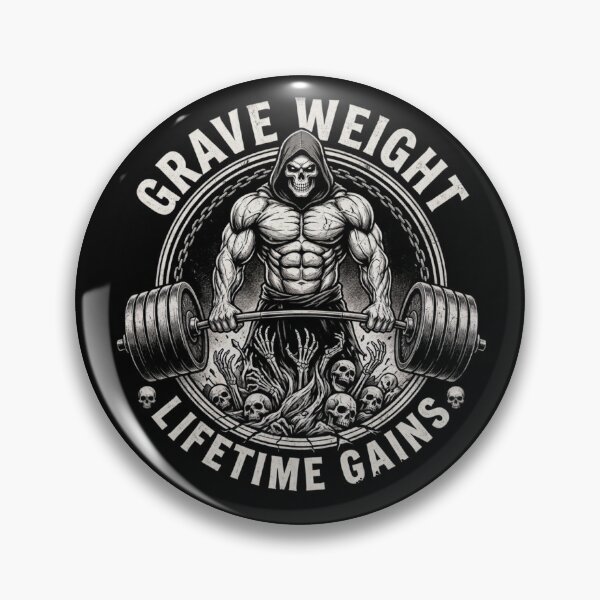 Item preview, Grim Reaper Deadlift Grave Weight Lifetime Gains designed and sold by Skulls & Calaveras.