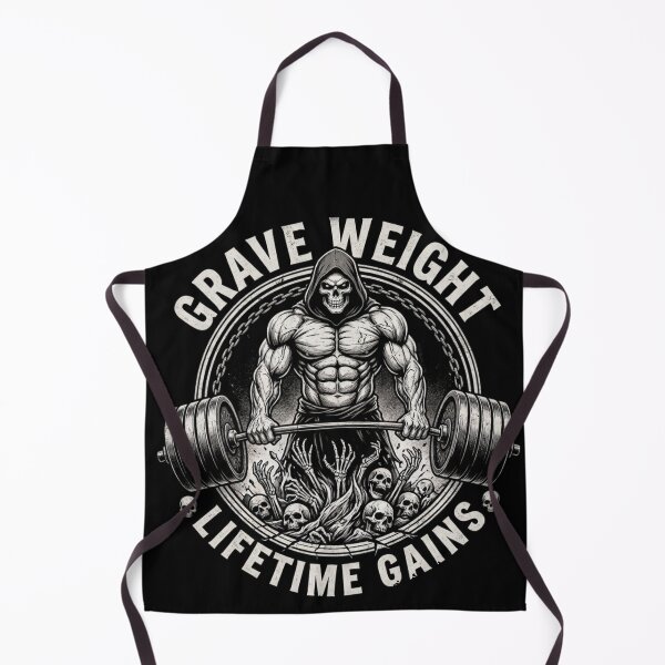 Item preview, Grim Reaper Deadlift Grave Weight Lifetime Gains designed and sold by Skulls & Calaveras.