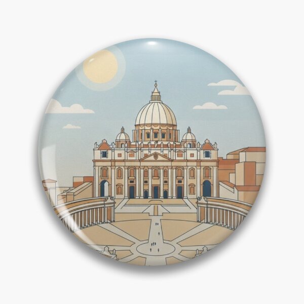 Item preview, Vatican City St. Peter’s Basilica & Square Travel Poster designed and sold by ElartedeNoel.