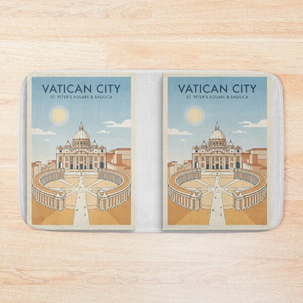 Item preview, Vatican City St. Peter’s Basilica & Square Travel Poster designed and sold by ElartedeNoel.