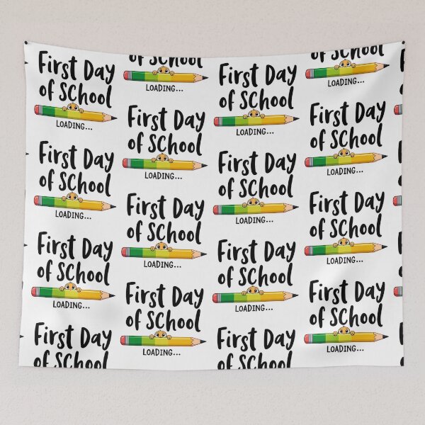 Item preview, First day of school loading pencil progress bar designed and sold by Prints by Mat.
