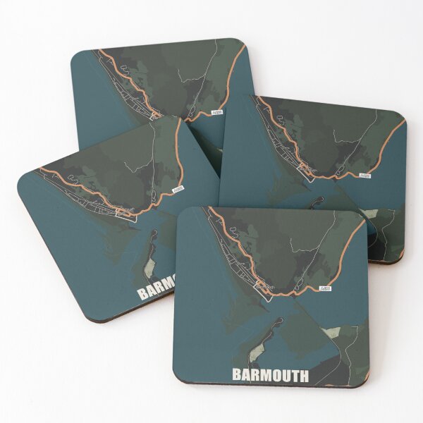 Item preview, Barmouth Map Poster - Dark Signal designed and sold by Patterned by Pixels.