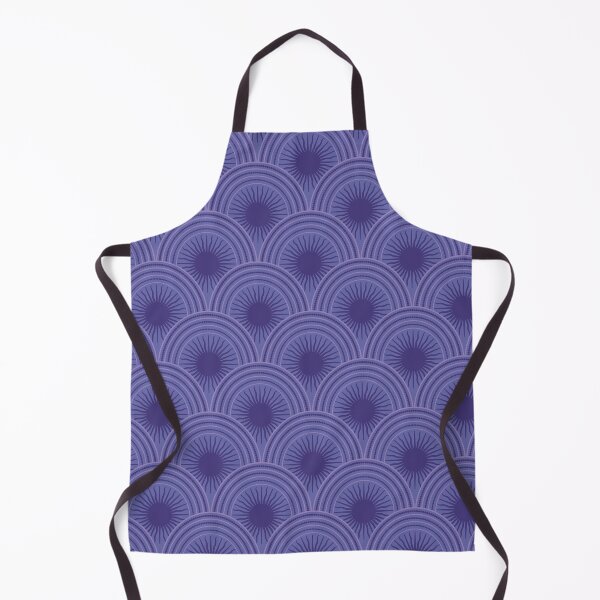 Item preview, Scalloped Suns in Potion Purple and Periwinkle designed and sold by YesterdayColl.