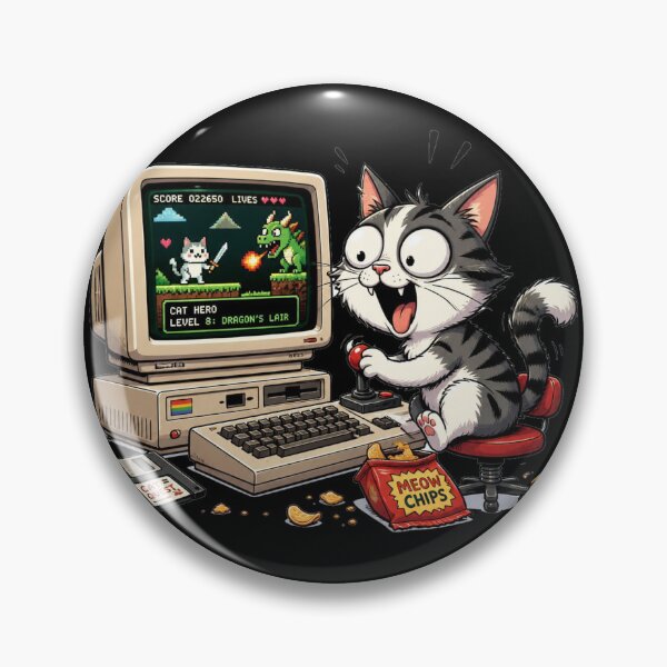 Item preview, Meow retro gamer designed and sold by Talpha.