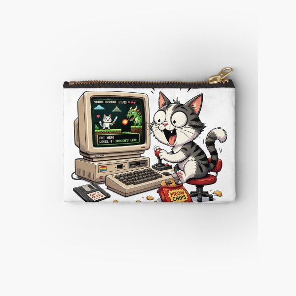 Item preview, Meow retro gamer designed and sold by Talpha.