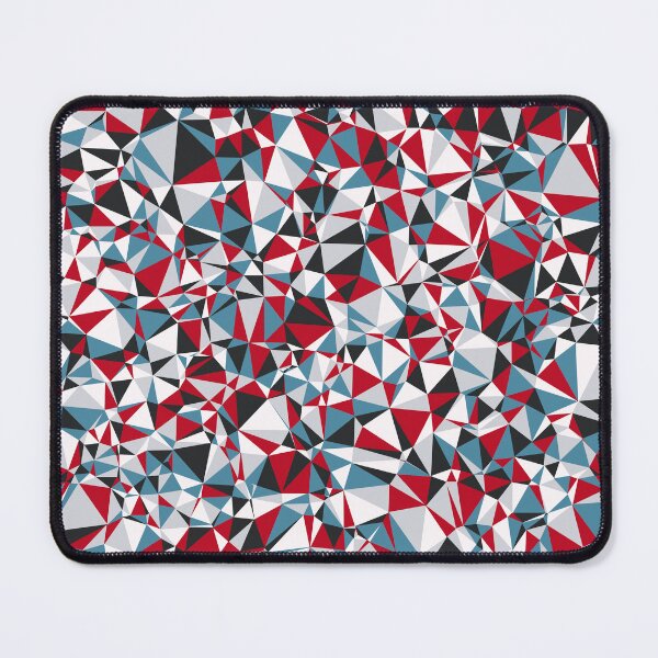 Item preview, Red, White, Blue, Black & Gray Triangular Mosaic Pattern Design designed and sold by DymondDesigns.