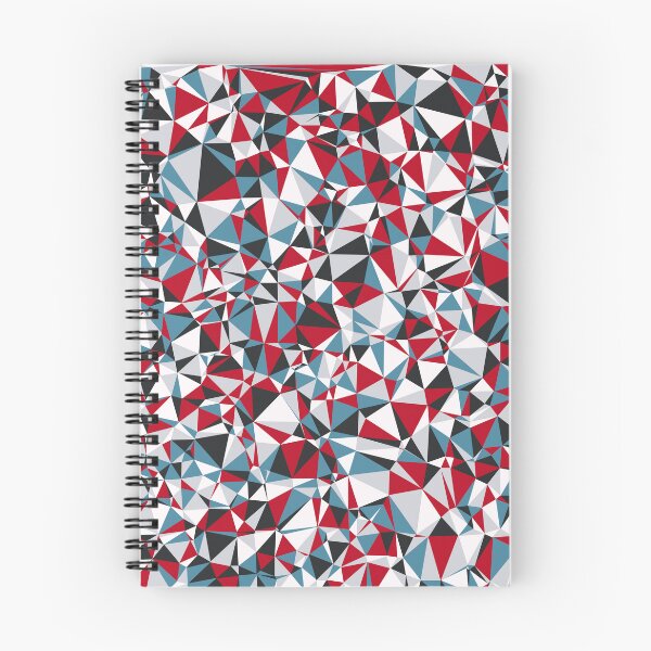 Artikelvorschau, Dreieckiges Mosaikmuster in Rot, Weiß, Blau, Schwarz und Grau entworfen und verkauft von DymondDesigns.