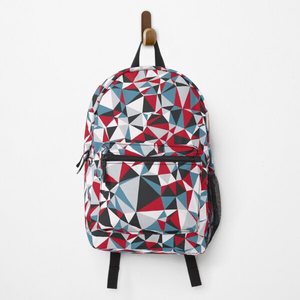Item preview, Red, White, Blue, Black & Gray Triangular Mosaic Pattern Design designed and sold by DymondDesigns.