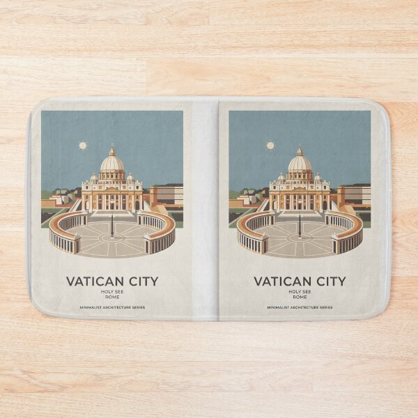 Item preview, Vatican City St. Peter’s Basilica & Square Travel Poster designed and sold by ElartedeNoel.