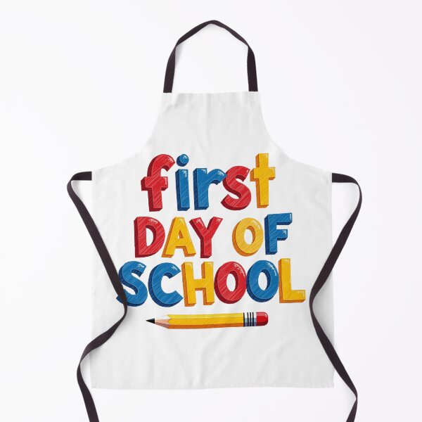 Item preview, First day of school colorful letters with pencil designed and sold by Prints by Mat.