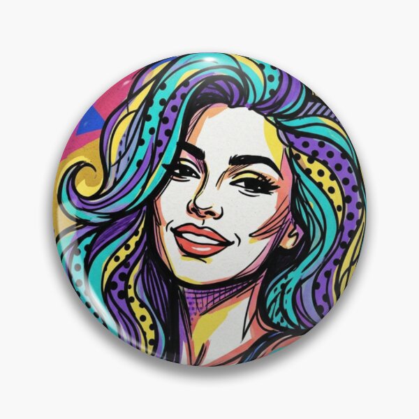 Item preview, Retro Pop Art Memphis Portrait of a Woman designed and sold by JonelleTshirts.