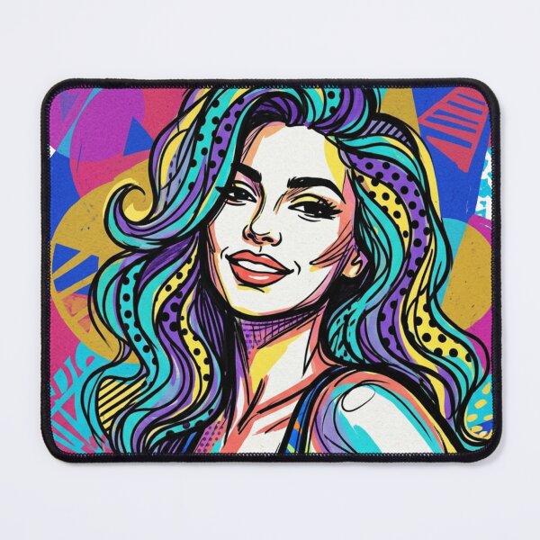 Item preview, Retro Pop Art Memphis Portrait of a Woman designed and sold by JonelleTshirts.