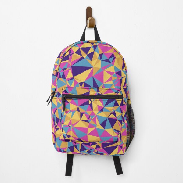 Item preview, Pink, Purple, Yellow, Gold & Blue Triangular Mosaic Pattern Design designed and sold by DymondDesigns.