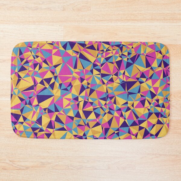 Item preview, Pink, Purple, Yellow, Gold & Blue Triangular Mosaic Pattern Design designed and sold by DymondDesigns.
