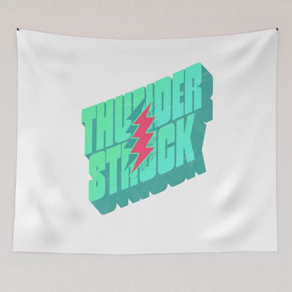 Item preview, Thunderstruck Typhography Art designed and sold by imagifaa.