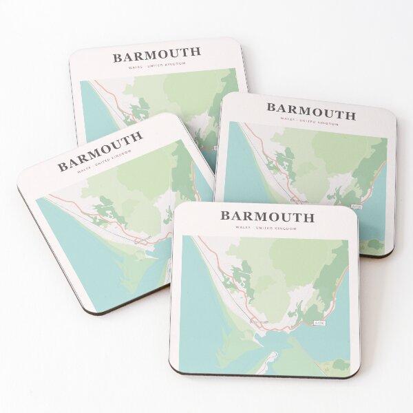 Item preview, Barmouth Map Poster - Pastel Gallery designed and sold by Patterned by Pixels.