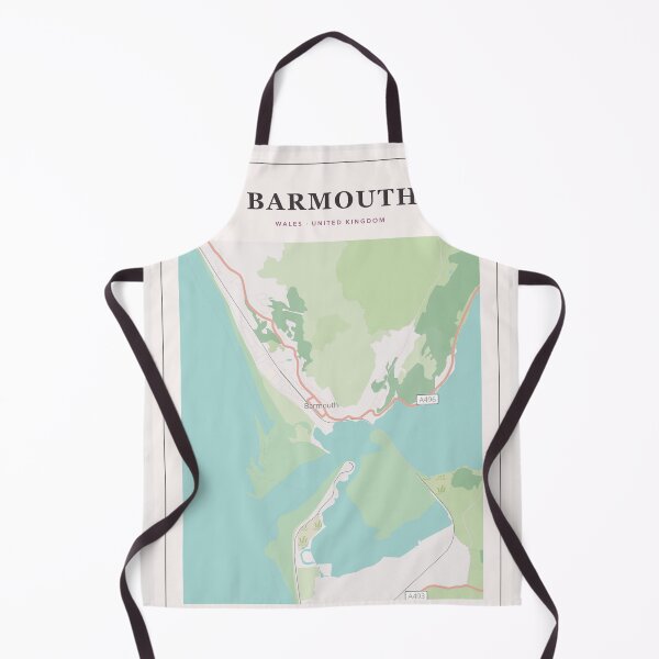 Item preview, Barmouth Map Poster - Pastel Gallery designed and sold by Patterned by Pixels.