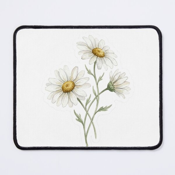 Item preview, Daisy Wildflower Botanical Watercolor Illustration designed and sold by TheWildLanding.
