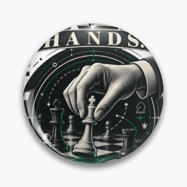 Item preview, Calm Hands Sharp Mind Chess Focus Strategy Design designed and sold by KnightVibe.