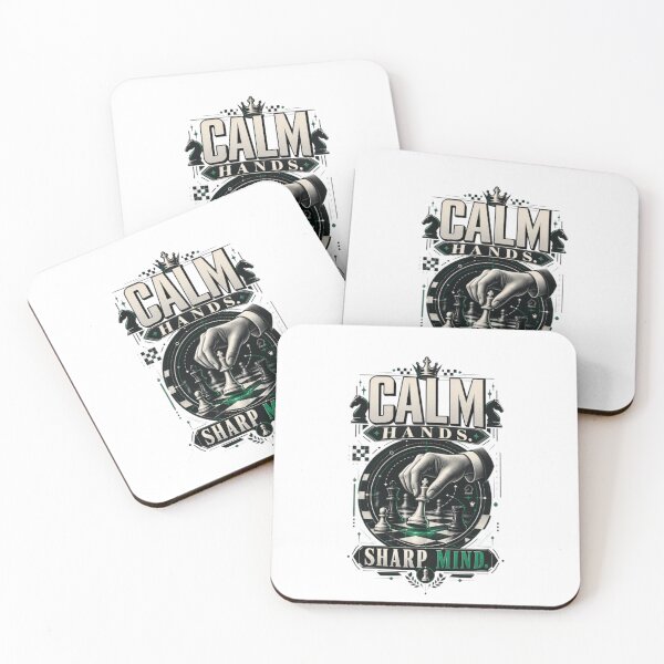 Item preview, Calm Hands Sharp Mind Chess Focus Strategy Design designed and sold by KnightVibe.