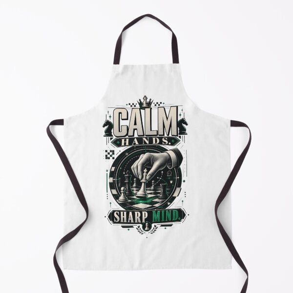 Item preview, Calm Hands Sharp Mind Chess Focus Strategy Design designed and sold by KnightVibe.