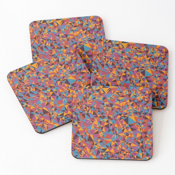 Item preview, Pink, Purple, Orange, Red & Blue Triangular Mosaic Pattern Design designed and sold by DymondDesigns.