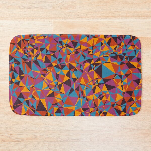Item preview, Pink, Purple, Orange, Red & Blue Triangular Mosaic Pattern Design designed and sold by DymondDesigns.
