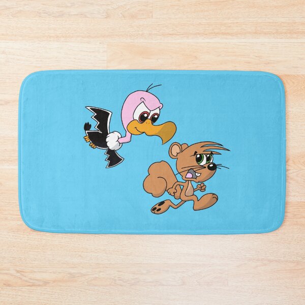 Item preview, Cute Kawaii Scooter the Squirrel Running From Quick Vulture designed and sold by CozyCritters8.