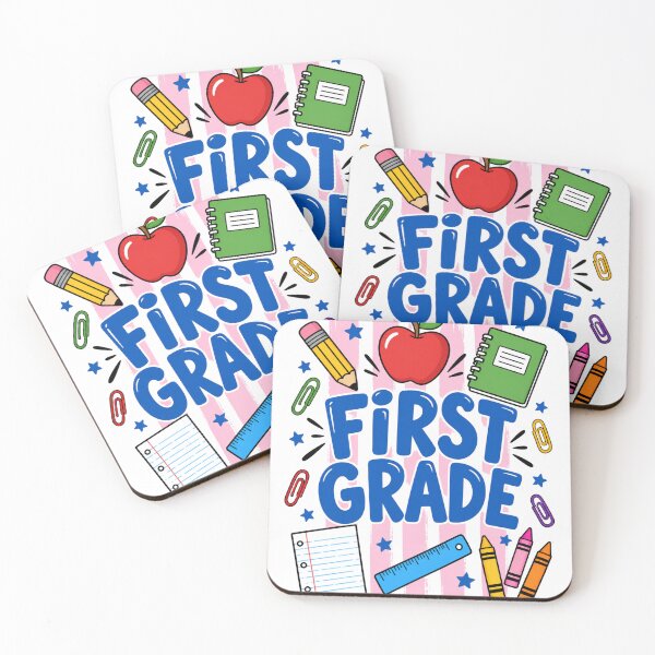Item preview, first grade back to school classroom supplies apple art designed and sold by ROUX-ART.