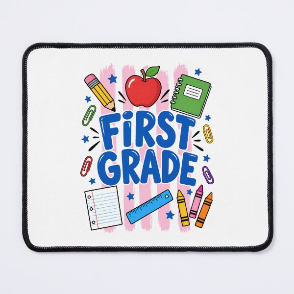 Item preview, first grade back to school classroom supplies apple art designed and sold by ROUX-ART.