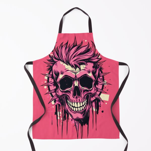 Item preview, Pink Punk Skull Mohican - Distressed Gritty Streetwear Graphic designed and sold by ERODED SELF.
