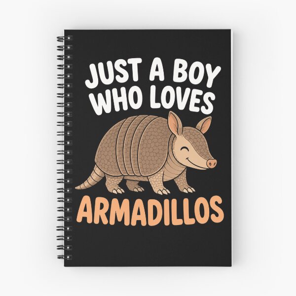 Item preview, armadillo Just a Boy Who Loves Cute Wildlife Graphic designed and sold by ROUX-ART.