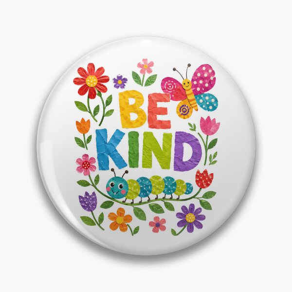 Item preview, Be Kind Caterpillar Butterfly Floral Watercolor designed and sold by metalsnak.