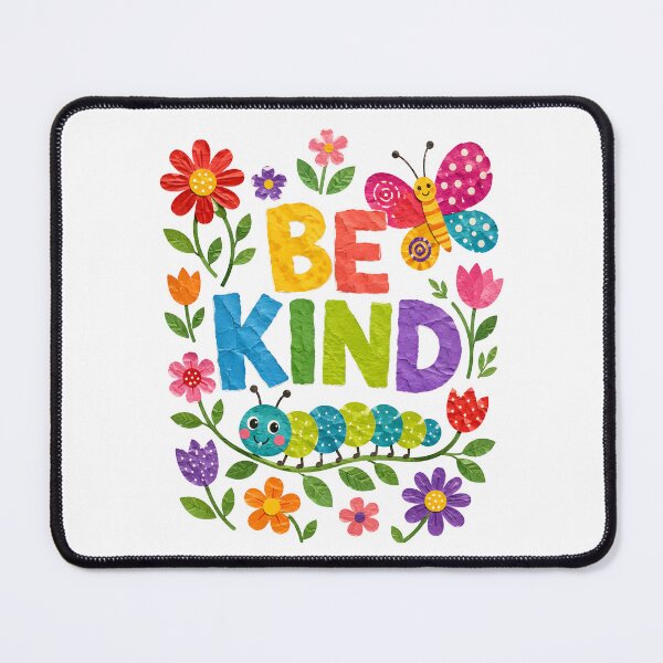 Item preview, Be Kind Caterpillar Butterfly Floral Watercolor designed and sold by metalsnak.