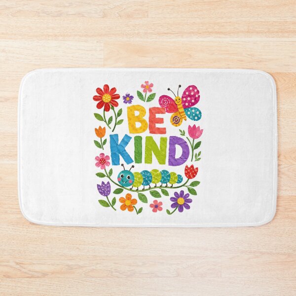 Item preview, Be Kind Caterpillar Butterfly Floral Watercolor designed and sold by metalsnak.