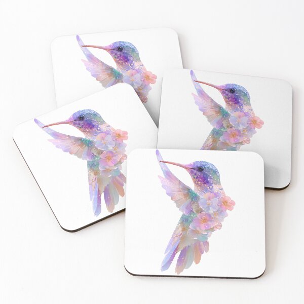 Item preview, Ethereal Floral Hummingbird - Pastel Nature Art  designed and sold by LC&LCPlatform.