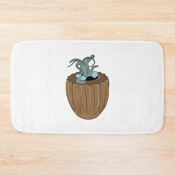 Item preview, Cute Air Plant Small Pot Tillandsia Botanical Art designed and sold by The Soapiest Goat.