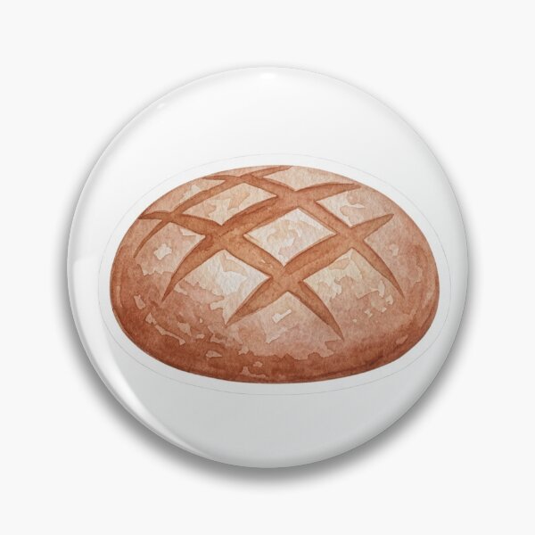 Item preview, Rustic Artisan Sourdough Bread Loaf Illustration designed and sold by TheWildLanding.
