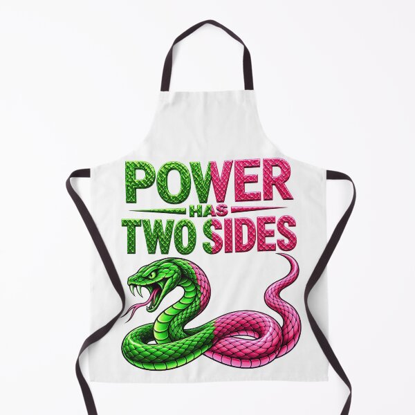 Item preview, Power Has Two Sides Snake – Red & Blue Reptile designed and sold by ArtSpark Studio.