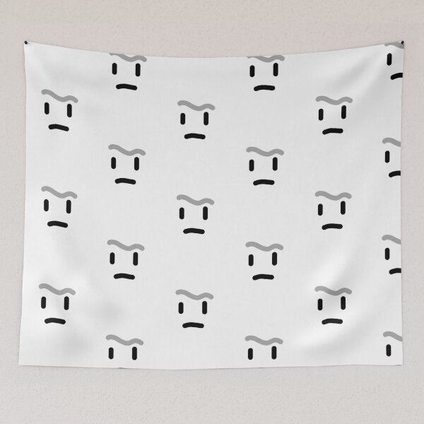 Item preview, Cute Worried Frown Face - Funny Squiggly Eyebrow and Sad Mouth Expression designed and sold by darkskinbender.