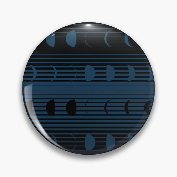 Item preview, Moon Phase Gradient in Black and Poseidon Blue designed and sold by YesterdayColl.
