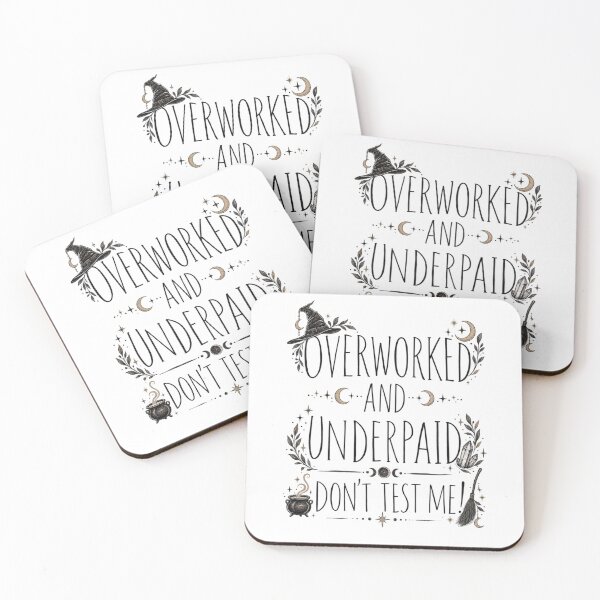 Item preview, Overworked and Underpaid designed and sold by GraveyardGlam.