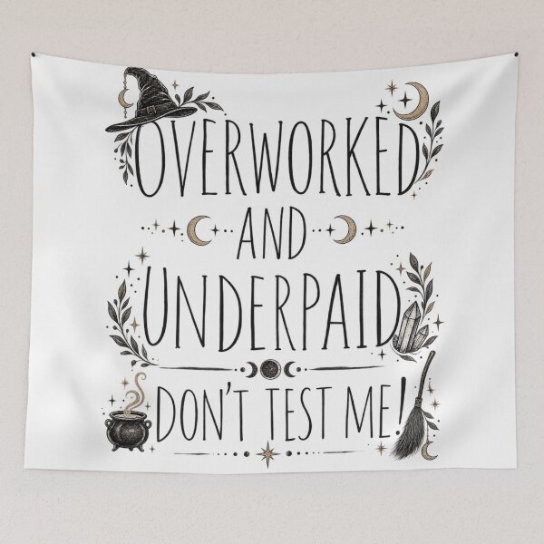 Item preview, Overworked and Underpaid designed and sold by GraveyardGlam.